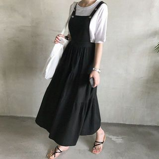 long overall dress