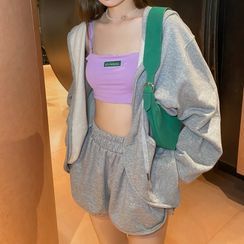 Kachin - Zip Hoodie / Wide-Leg Sweatshorts Kachin - Zip Hoodie / Wide-Leg Sweatshorts