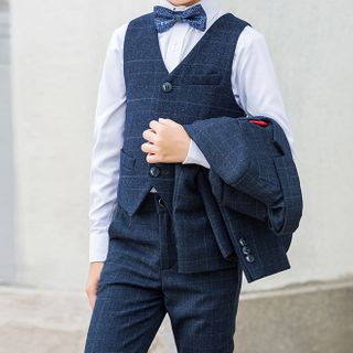 sweater vest and bow tie