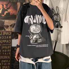 SuperLittle - Rabbit Printed Short-Sleeve T-Shirt SuperLittle - Rabbit Printed Short-Sleeve T-Shirt