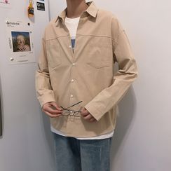 Moarit - Plain Long-Sleeve Shirt Moarit - Plain Long-Sleeve Shirt