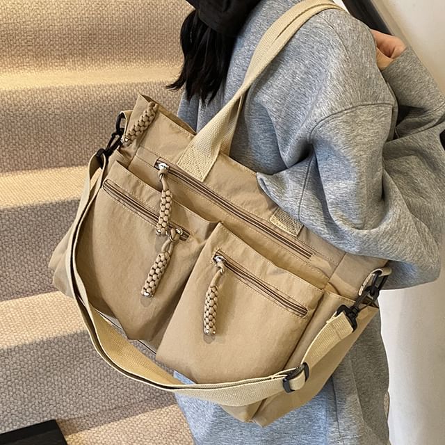 HOVERUP-Plain Nylon Carryall Bag