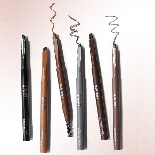 ROZO-Dual Head Eyebrow Pencil Brush - Crayon à sourcils deux en un - 6 teintes