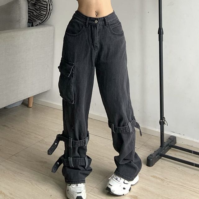 Sosana Low Rise LooseFit Cargo Pants YesStyle