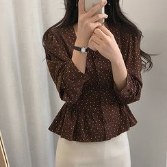 Leighlani - Dotted Blouse Leighlani - Dotted Blouse