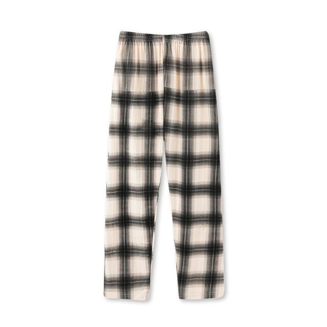 Jeony-Plaid Pajama Pants