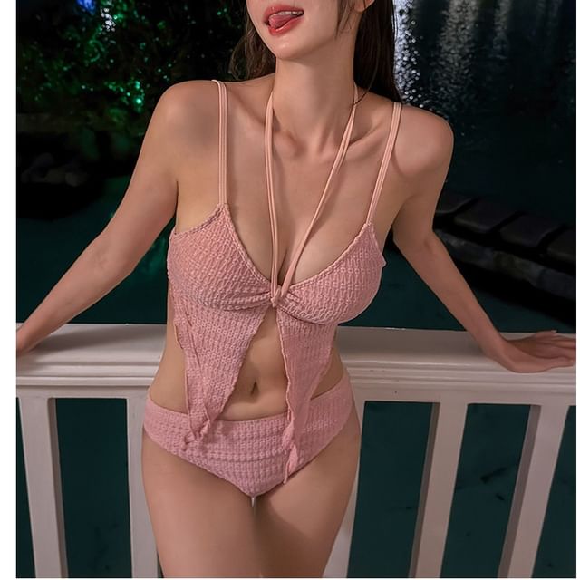 Komorkowe-Set Plain Bikini Cover Up Skirt