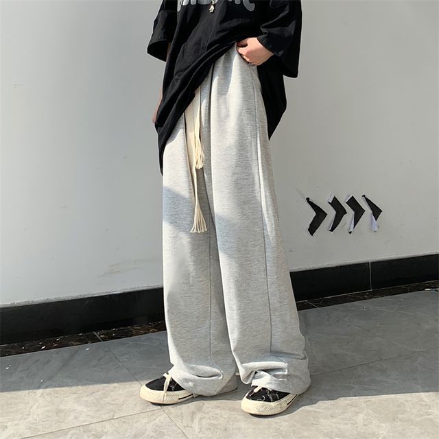 Fillarreal - Drawstring-Cuff Wide Leg 