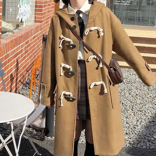 【即日配送　yourmle hoodie long duffle coat】 即日配送 yourmle hoodie long duffle coat】 レディース