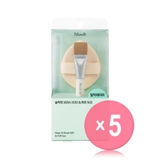 fillimilli - Sleek Fit Brush 830 & Puff Duo Set (x5) (Bulk Box)