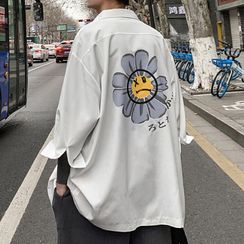 YERGO - 七分袖花朵印花衬衫 YERGO - 七分袖花朵印花衬衫