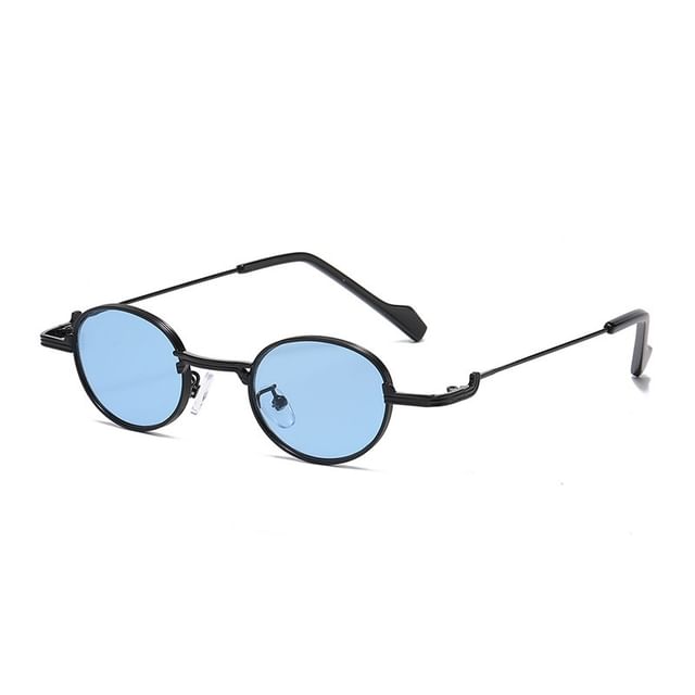 Aisyi-Round Metal Frame Sunglasses Blue Light Blocking Eyeglasses