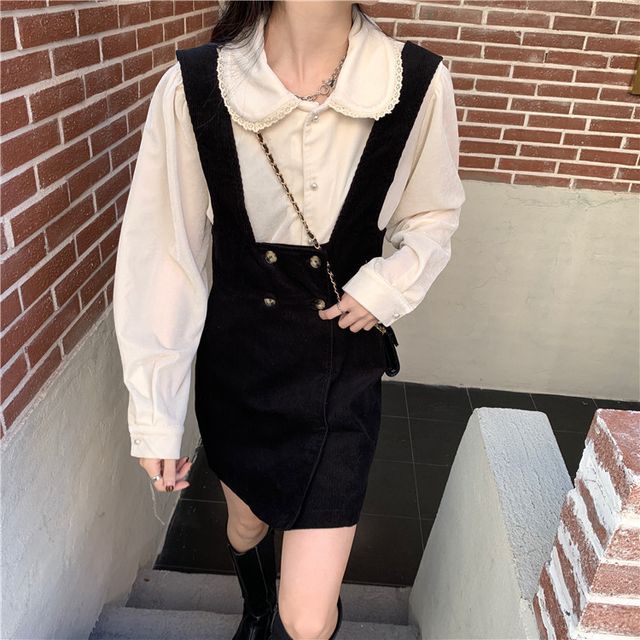 jumper with collar and skirt