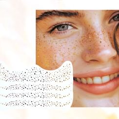 MLSMILE - Set of 6: Freckle Glitter Tattoo Sticker Set - D