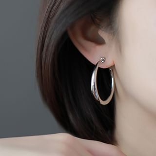 pexrl jewelry-Polished Alloy Hoop Ear Cuff