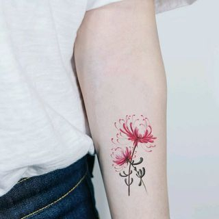 Star Of The Day Flower Water Proof Temporary Tattoo Yesstyle