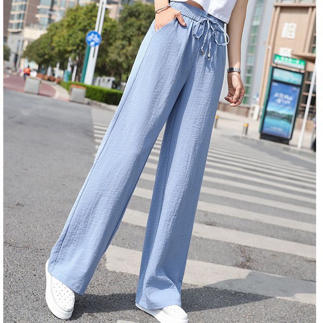 Everose-Wide-Leg Linen Pants