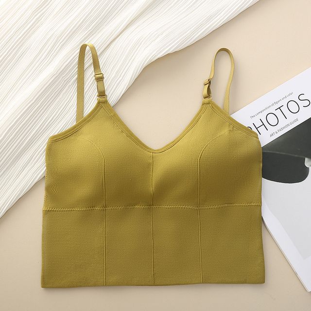 Nobol - Spaghetti Strap Plain Bra Top