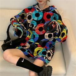 Gaika - Long-Sleeve Printed Hoodie Gaika - Long-Sleeve Printed Hoodie