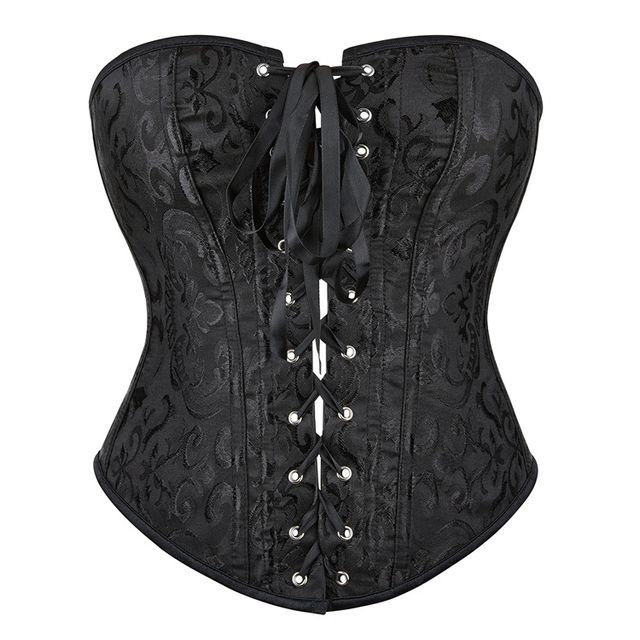 Lady Citrus-Jacquard Lace-Up Bustier Top