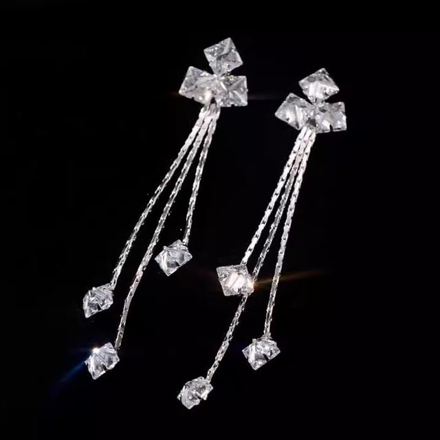 Ordinario-Rhinestone Dangle Earring