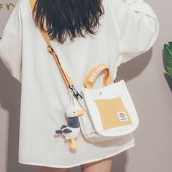 Felicity - Two-Tone Canvas Crossbody Bag