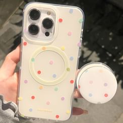 Transparent Magnetic (Compatible with MagSafe) Phone Case - iPhone 16 Pro Max / 16 Pro / 16 Plus / 16 / 15 Pro Max / 15 Pro / 15 Plus / 15 / 14 Pro Max / 14 Pro / 14 Plus / 14 / 13 Pro Max / 13 Pro / 13 / 13 Mini