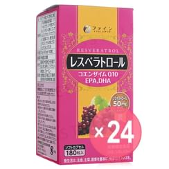 FINE JAPAN - Resveratrol + Coenzyme Q10 + EPA & DHA Capsules (x24) (Bulk Box)