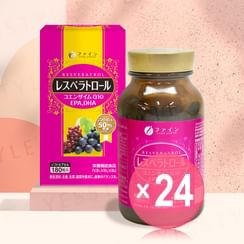 FINE JAPAN - Resveratrol + Coenzyme Q10 + EPA & DHA Capsules (x24) (Bulk Box)
