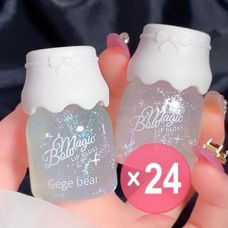 Gege Bear - Glitter Lip Gloss - 2 Colors (x24) (Bulk Box)