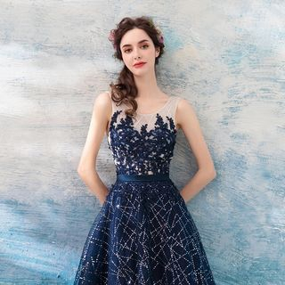 crochet evening dress