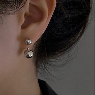 Hansha-Polished Sterling Silver Dangle Earring