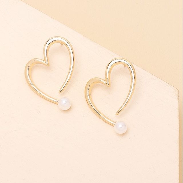 Vonluxe Heart Hoop Earrings YesStyle