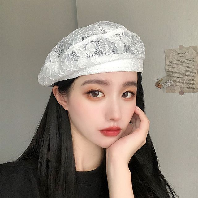 sugarsquare - Lace Beret | YesStyle
