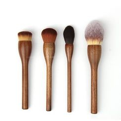 Louree - Wooden Handle Makeup Brush / Set