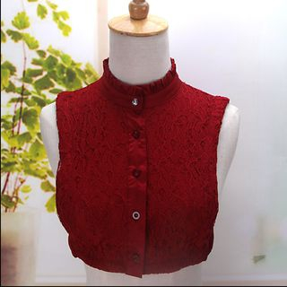 MIOW-Lace Mock Neck Decorative Collar