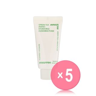 innisfree - Green Tea Amino Hydrating Cleansing Foam Mini 5pcs Bundle Set