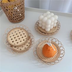 Oknana Home - Straw Woven Coaster Oknana Home - Straw Woven Coaster