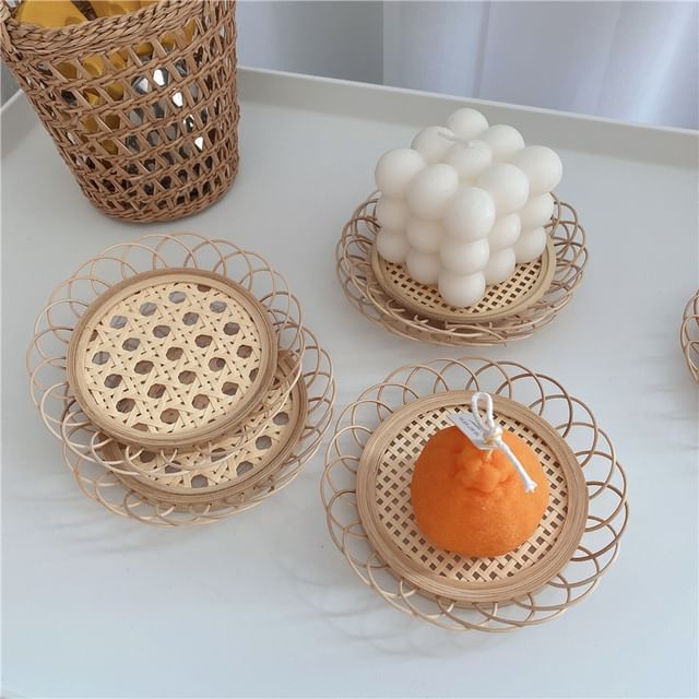 Masae-Straw Woven Coaster