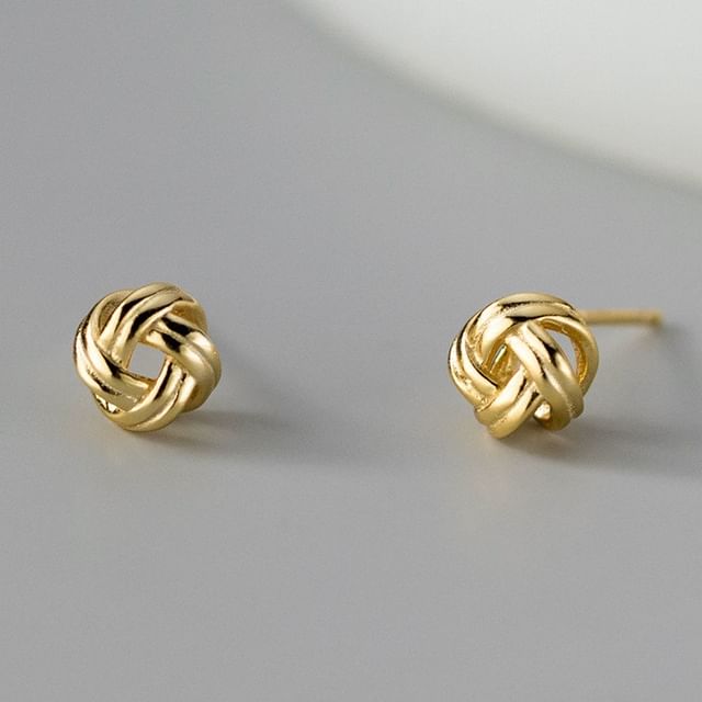 A-ROCH-Knot S925 Sterling Silver Stud Earring