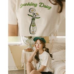 GOROKE - Round-Neck Printed T-Shirt GOROKE - Round-Neck Printed T-Shirt