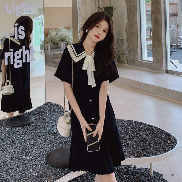 ワンピース PAMEO POSE Pear Collar JK Mini Dress Pear Collar JK Mini Dress（ワンピース）｜PAMEO POSE