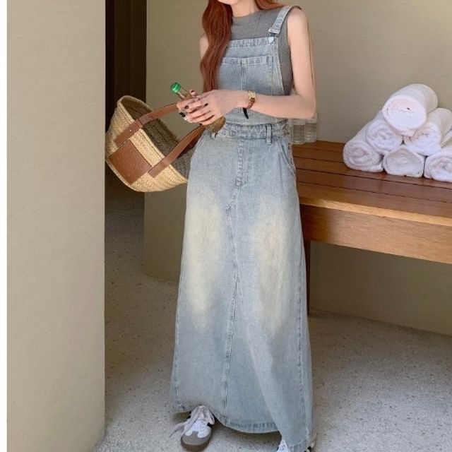 denim jumper dress Unbeatable Comfort | Dress Socks main image 0