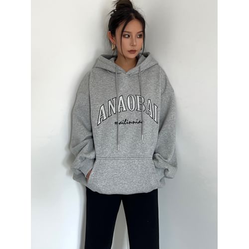 Oversized fleece best sale lined hoodie