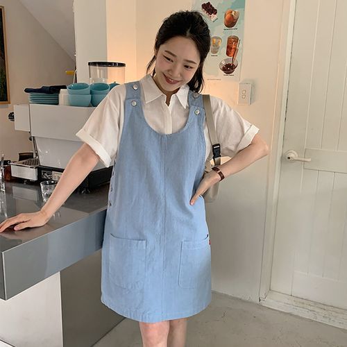 Overall dress korean best sale