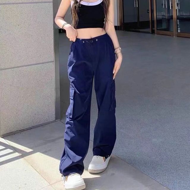 Ulark-Wide Leg Cargo Pants