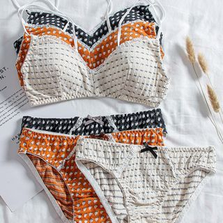 patterned bralette