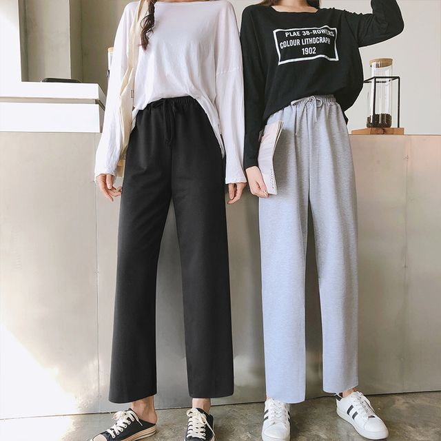 Everose-Wide Leg Sweatpants
