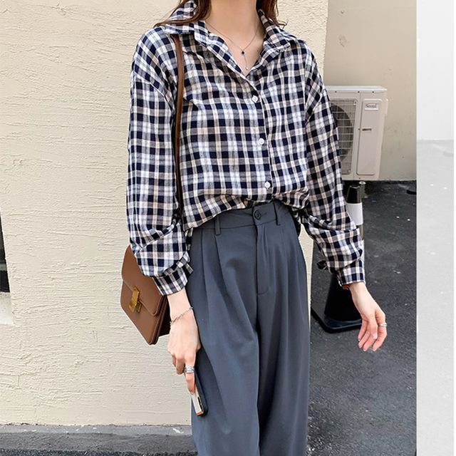 Everose-Plaid Shirt