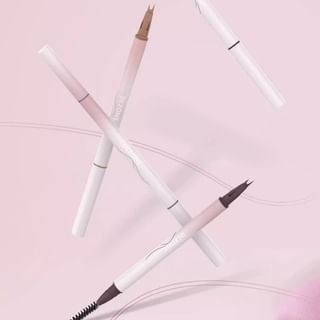 DEZONE - Dual Head 2 Claw Liquid Eyebrow Pen with Brush - 4 Colors